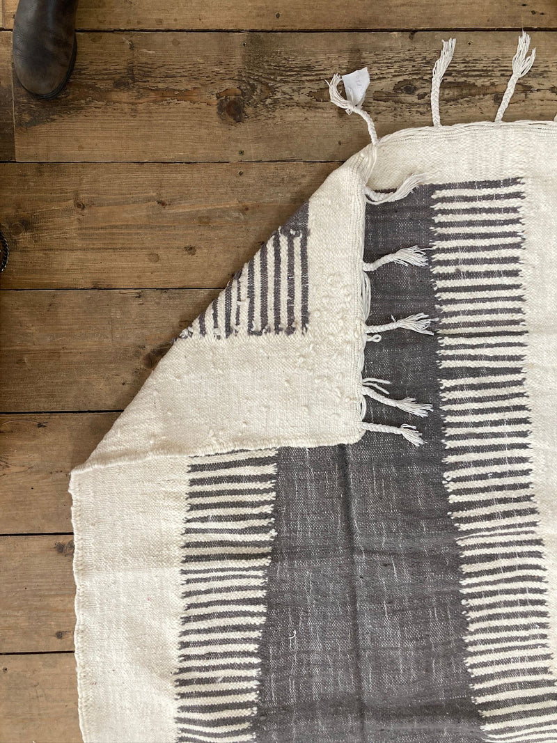 Vegetable Dye Flatweave Kilim - Kohl (small) RUKM005