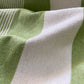 Lime Striped Saharan Pompom Blanket - BP102