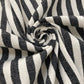 Black Striped Saharan Pompom Blanket BP104