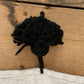 Black Striped Saharan Pompom Blanket BP104