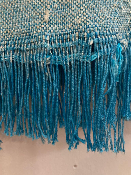 'Sky Blue' Cactus Silk Throw/Rug
