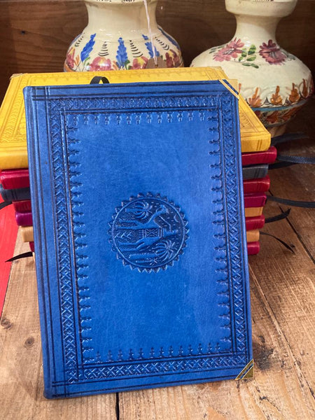 Handmade Embossed Leather Notebook
