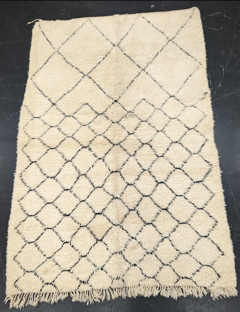 "Beehive Fade" Medium Contemporary Beni Ourain Rug RUBO018