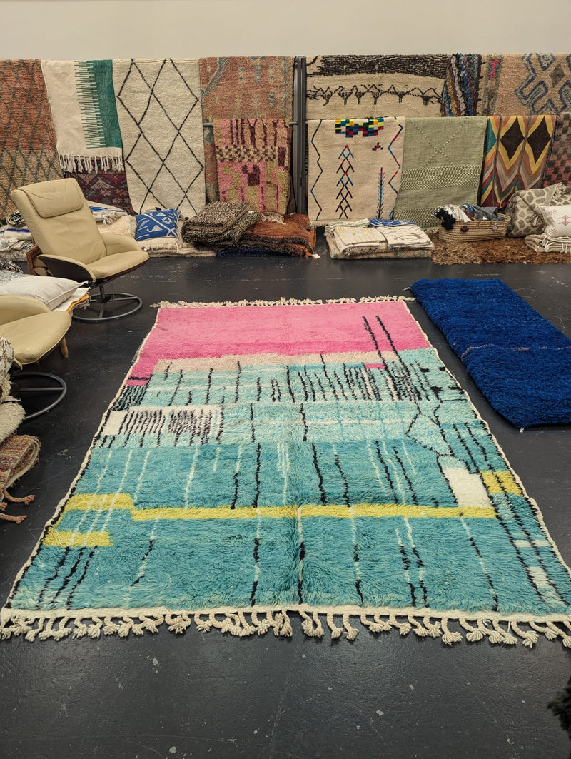 "Pop" Large Contemporary Beni Ourain Rug RUBO020