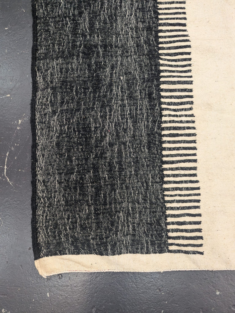 Vegetable Dye Flatweave Kilim - Black (Large) RUKM011