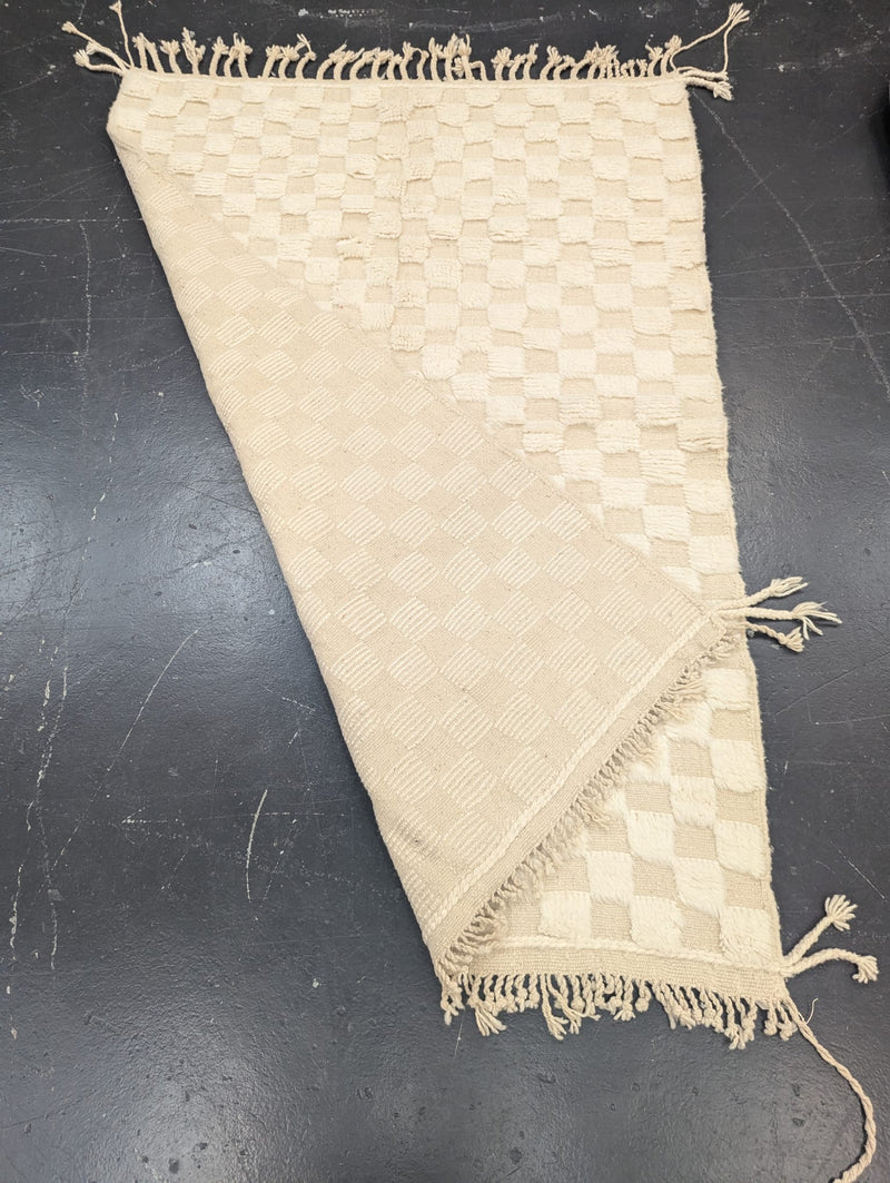 'Check Relief' Contemporary Beni Ourain - Large RUBO023