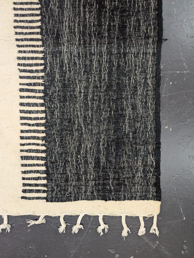 Vegetable Dye Flatweave Kilim - Black (Large) RUKM011