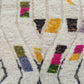 "Neon Pop" Large Contemporary Beni Ourain Rug