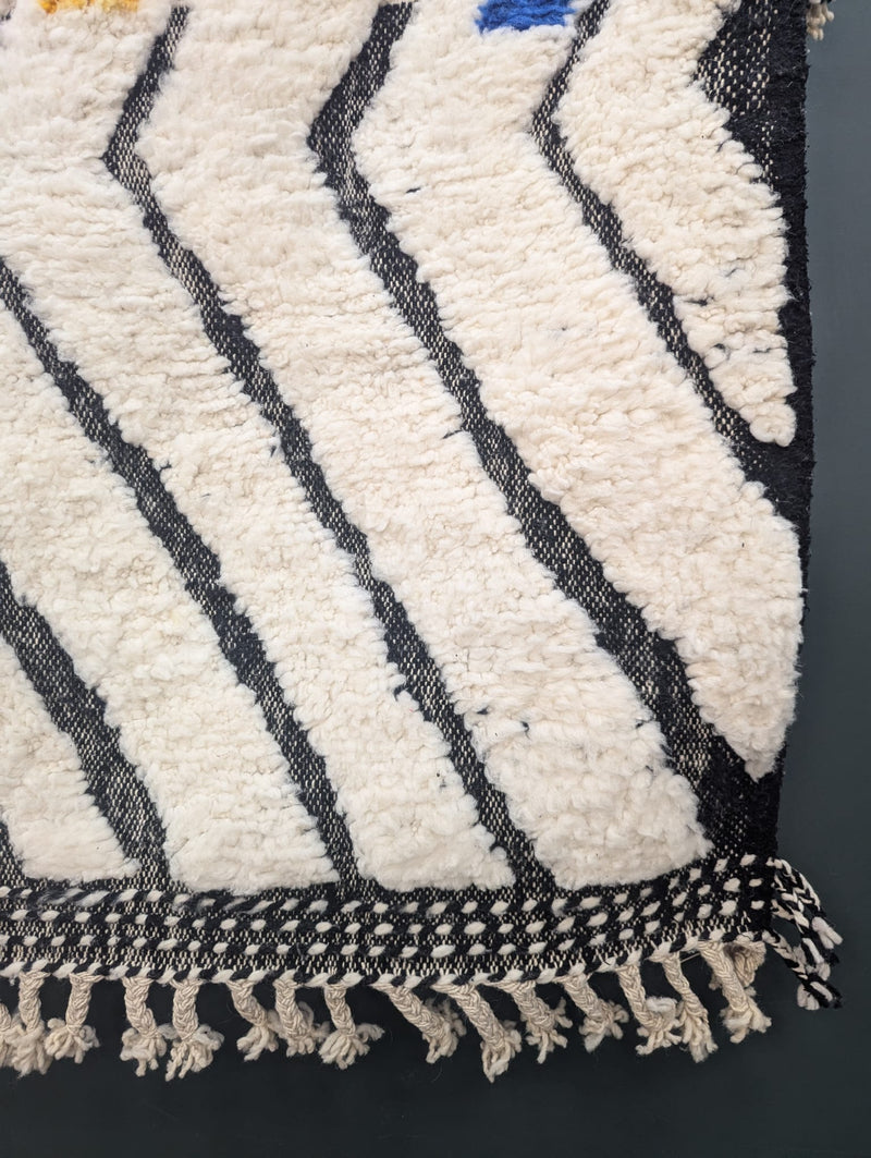 "Neon Pop" Large Contemporary Beni Ourain Rug RUBO021