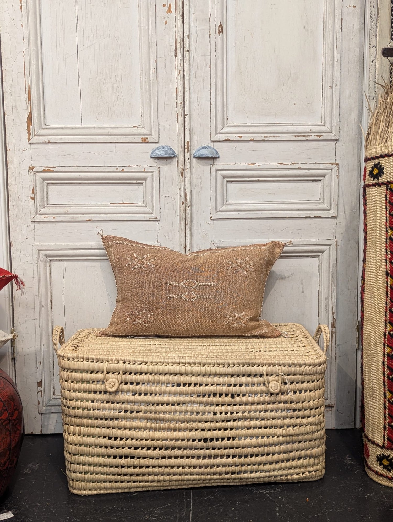 Moroccan Cactus Silk Cushion - CU-CS-002