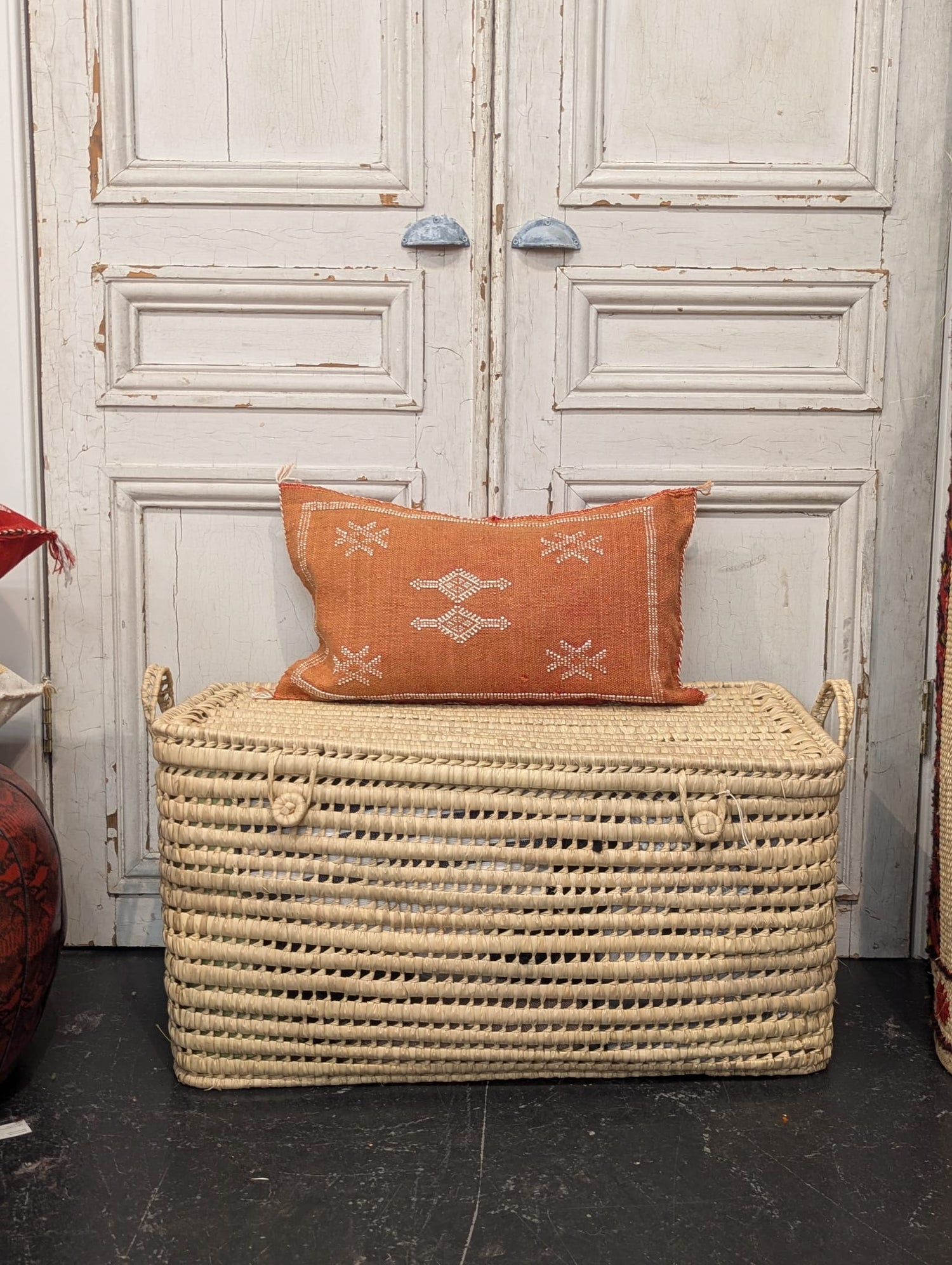 Moroccan Cactus Silk Cushion - CU-CS-003