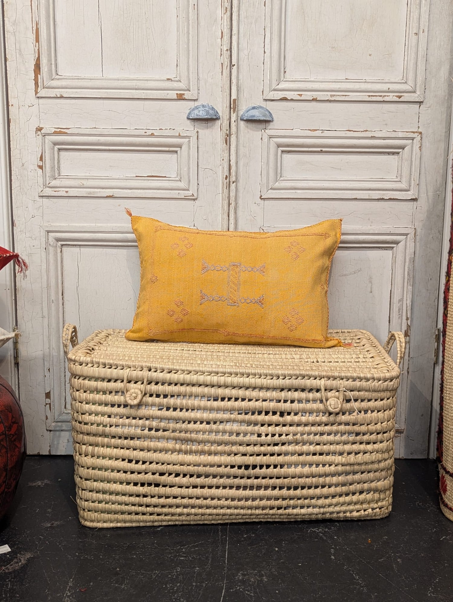 Moroccan Cactus Silk Cushion - CU-CS-005