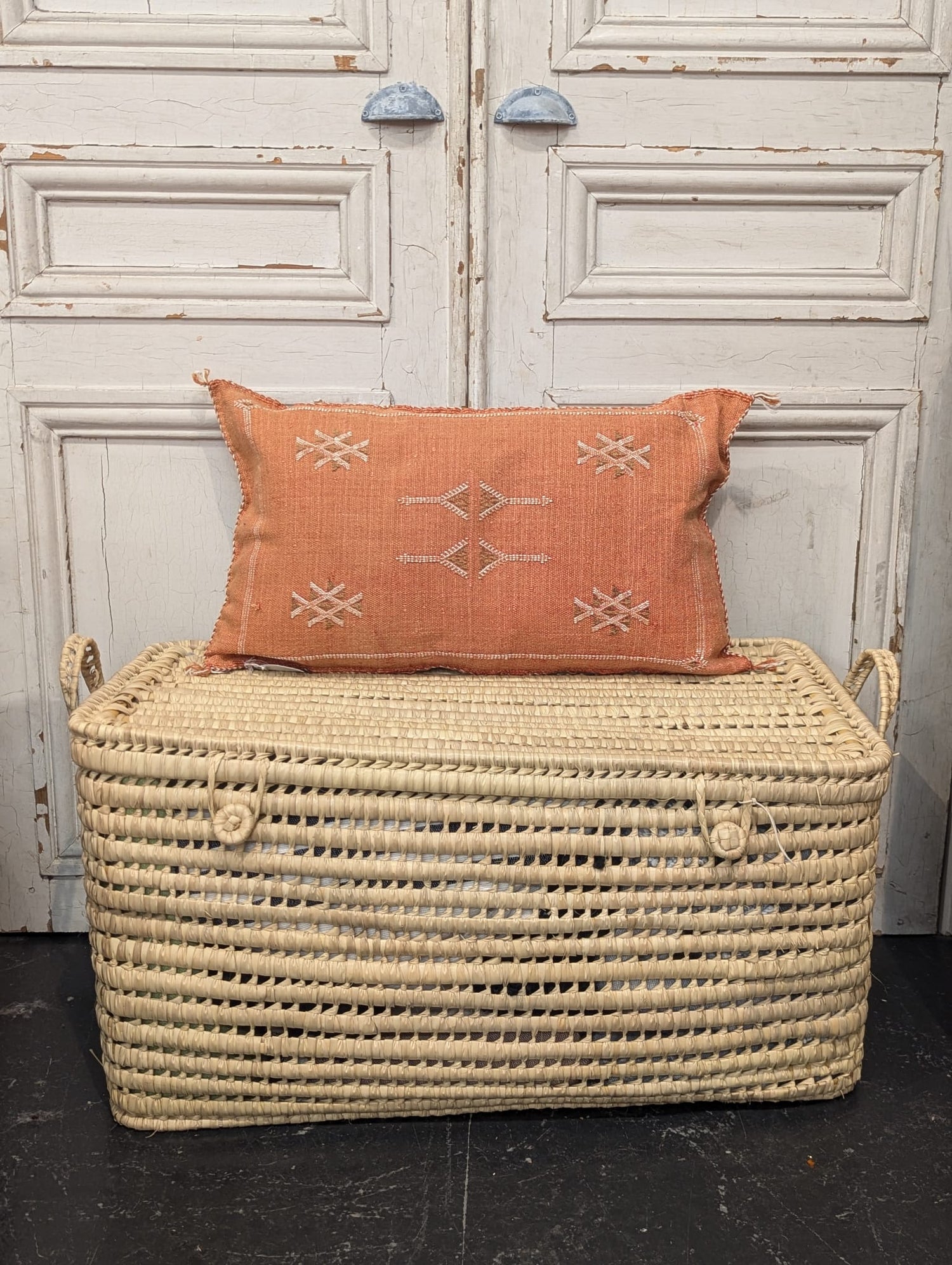 Moroccan Cactus Silk Cushion - CU-CS-006