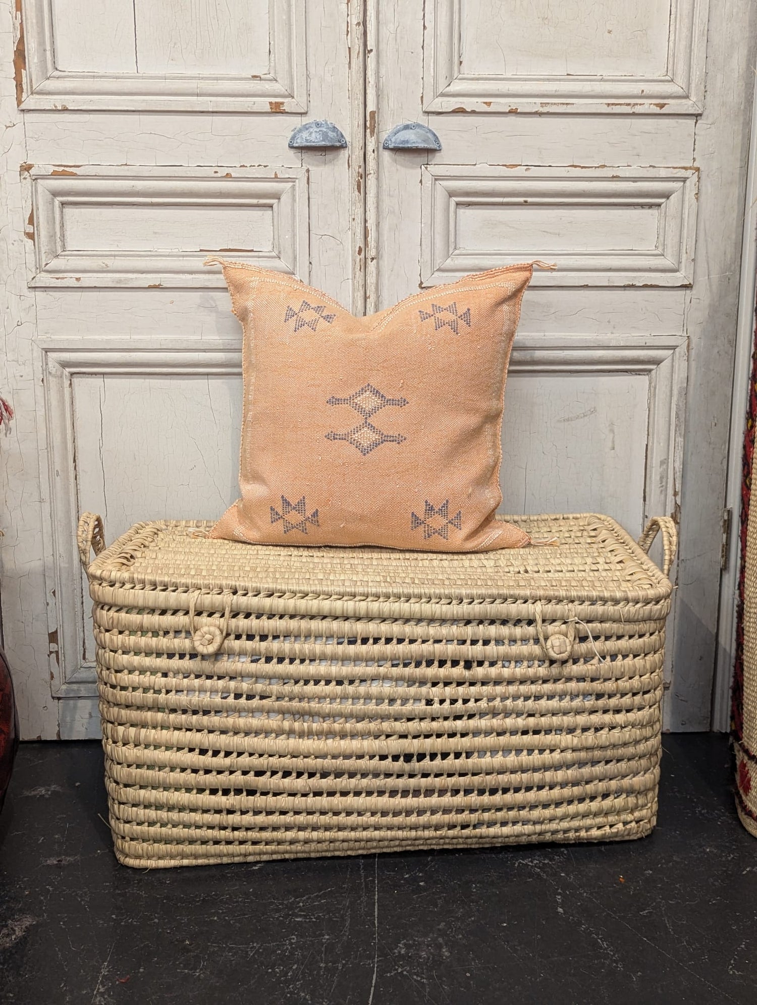 Moroccan Cactus Silk Cushion - CU-CS-007