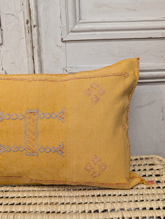 Moroccan Cactus Silk Cushion - CU-CS-005
