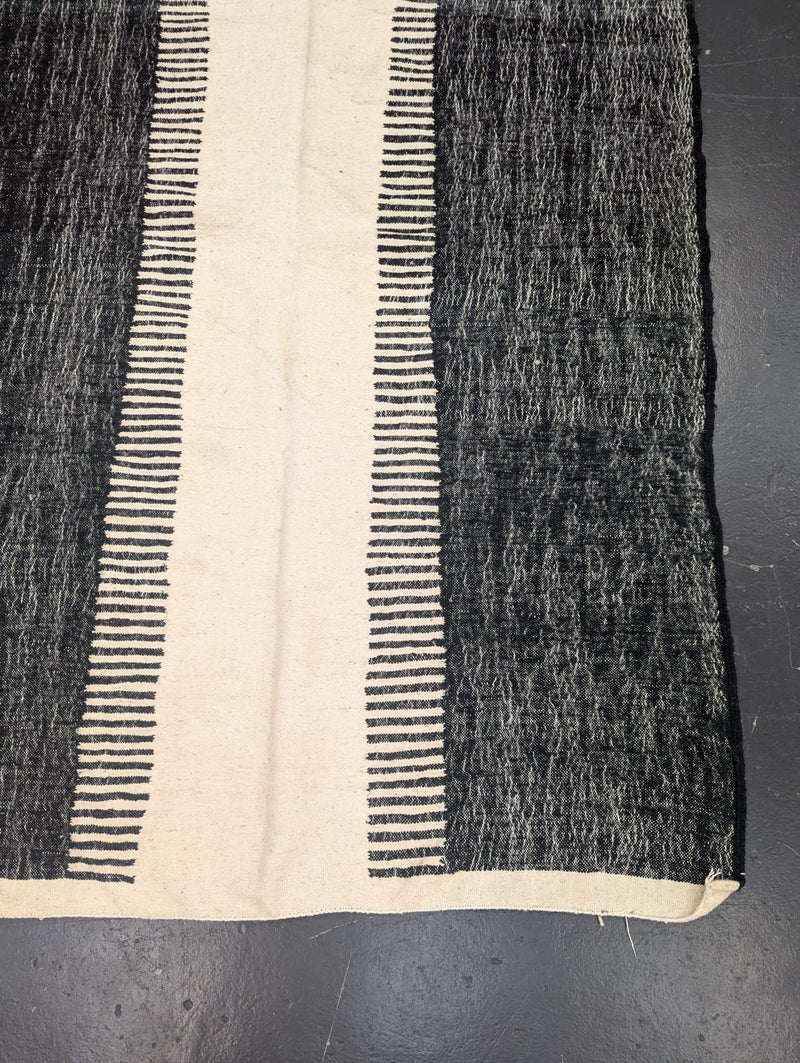 Vegetable Dye Flatweave Kilim - Black (Large) RUKM011