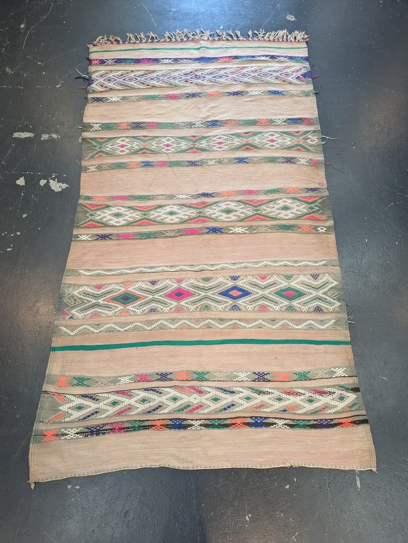 Antique Saharan Kilim Zanafi 'Berries' (Circa 1970's)RUKM013
