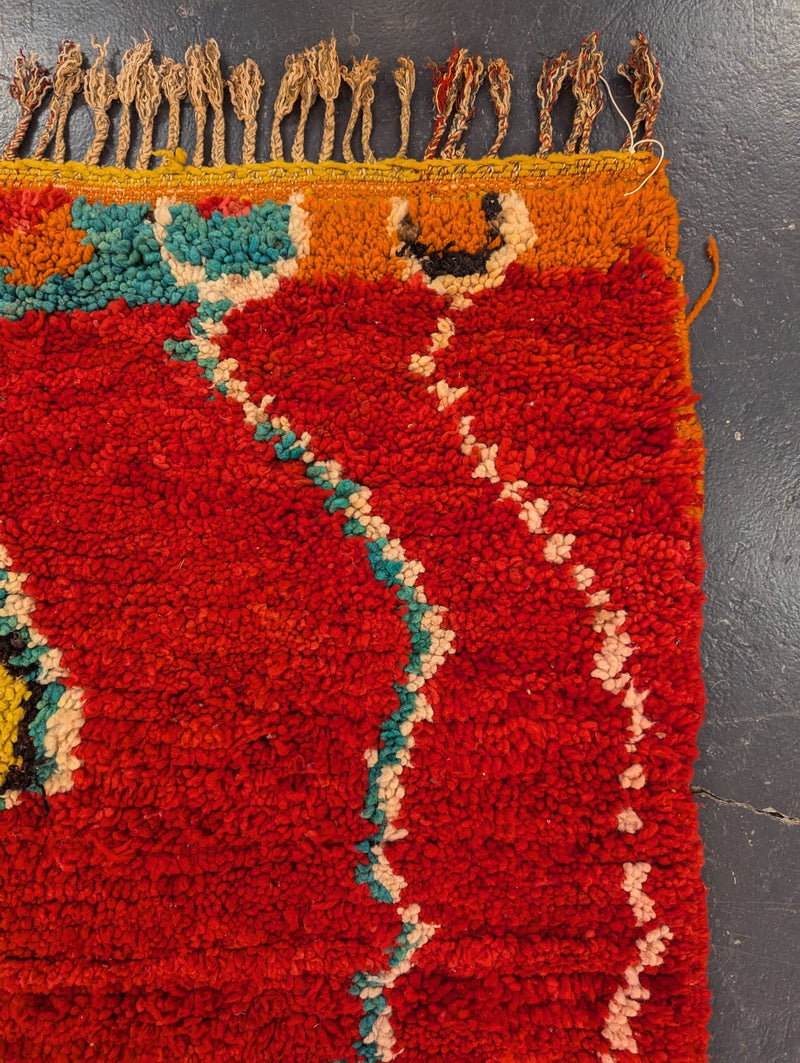 Antique 80's Azilal Rug RUAZ013