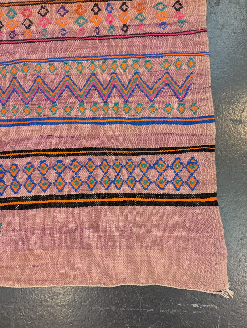 "Neon Berries" 1970's Saharan Zanafi Rug RUKM022