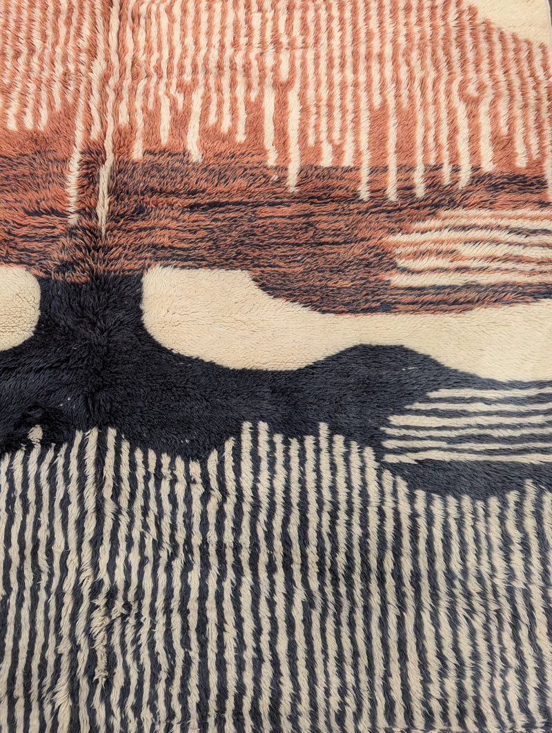 "I'm Mirroring You" Large Contemporary Beni Mrirt Rug RUBO026