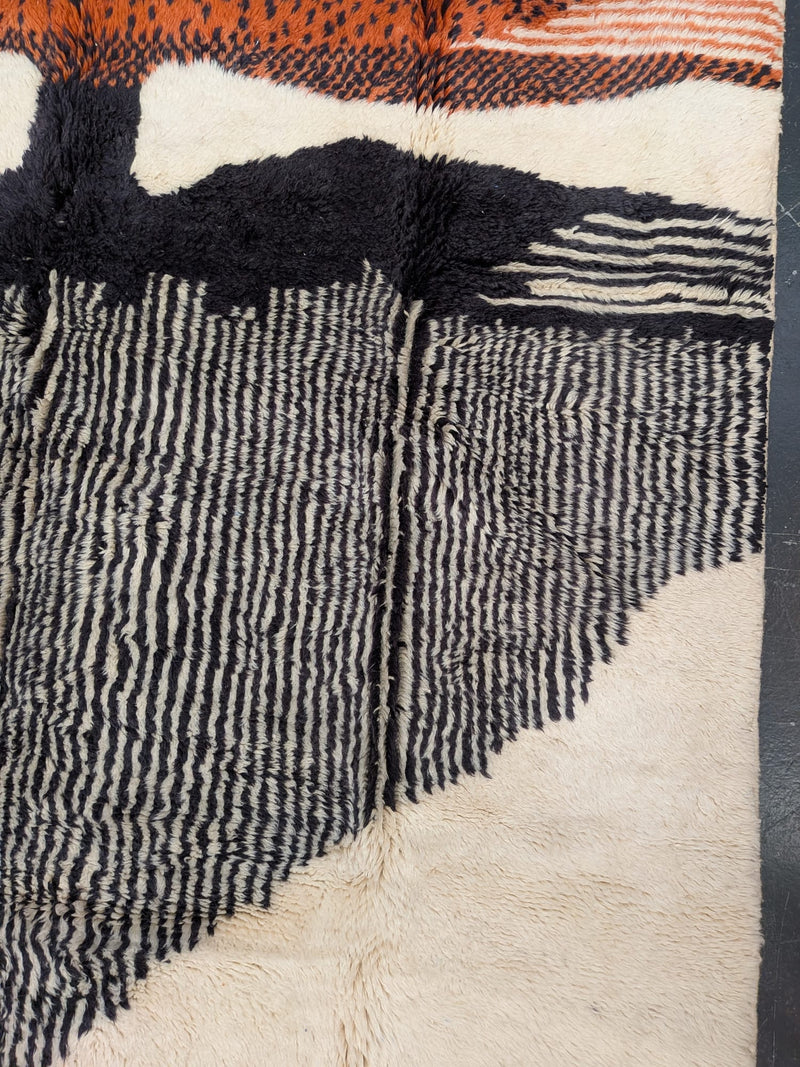 "I'm Mirroring You" Large Contemporary Beni Mrirt Rug RUBO058