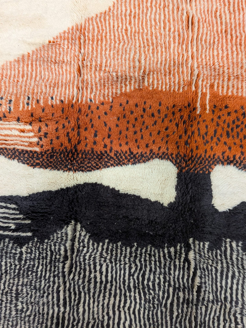 "I'm Mirroring You" Large Contemporary Beni Mrirt Rug RUBO058