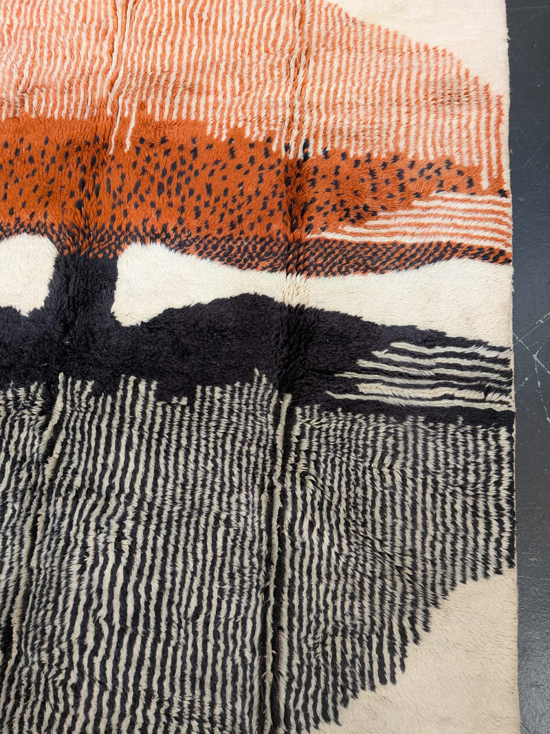 "I'm Mirroring You" Large Contemporary Beni Mrirt Rug RUBO058