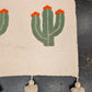 Hand Tufted Pom Pom Blanket - Cactus Flower BLPP124
