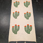 Hand Tufted Pom Pom Blanket - Cactus Flower BLPP124