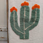 Hand Tufted Pom Pom Blanket - Cactus Flower BLPP124