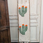 Hand Tufted Pom Pom Blanket - Cactus Flower BLPP124