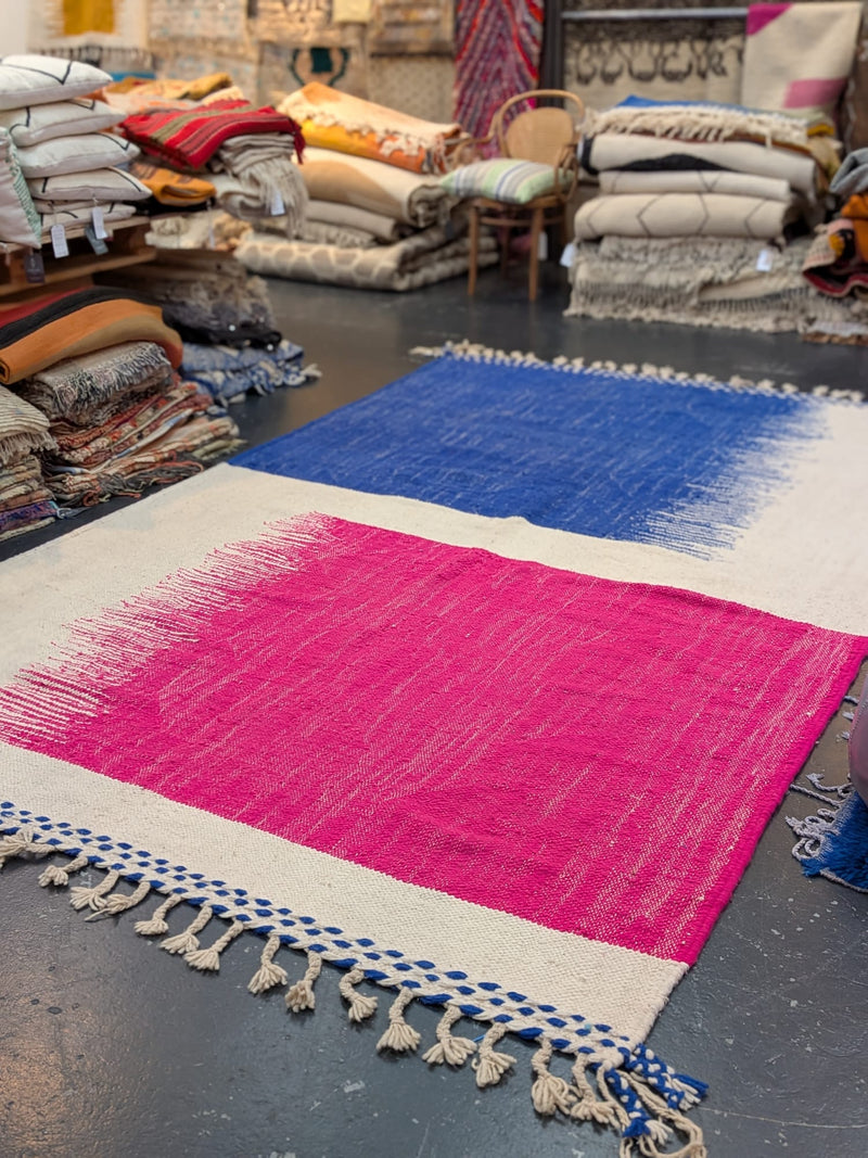 Contemporary Flatweave Moroccan Rug RUBO022