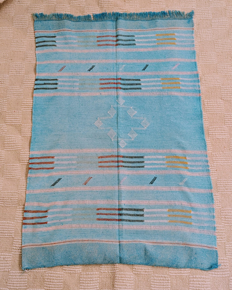 Blue Cactus Silk Rug RUCS005