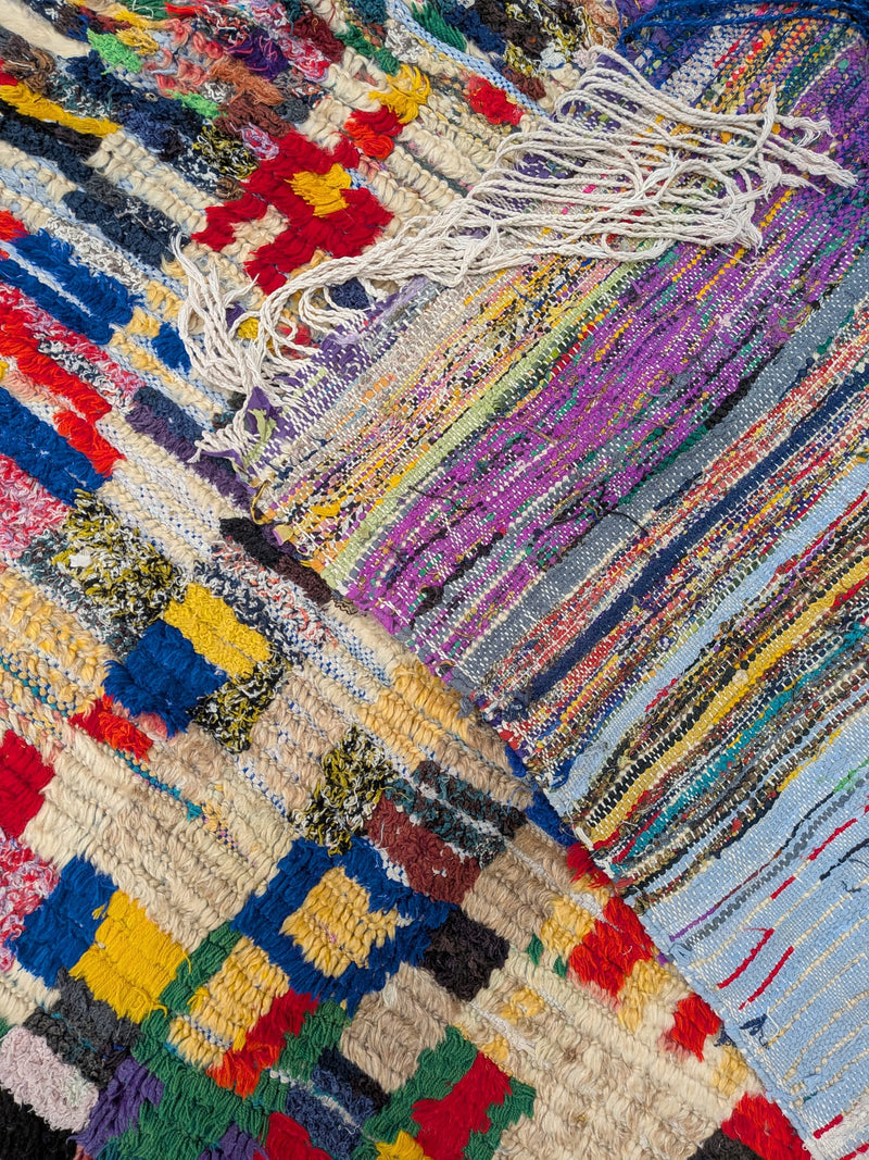 ‘Mondrian’ Boucherouite & Azilal Blended Rug RUBT008