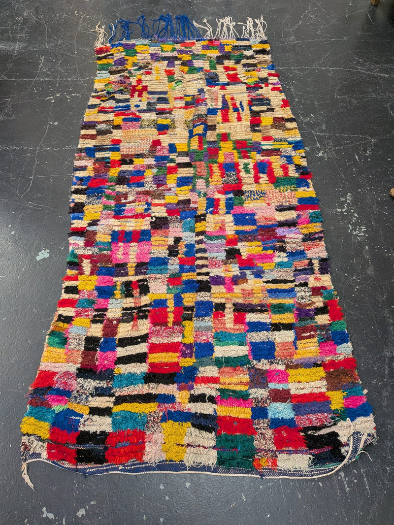 ‘Mondrian’ Boucherouite & Azilal Blended Rug RUBT008