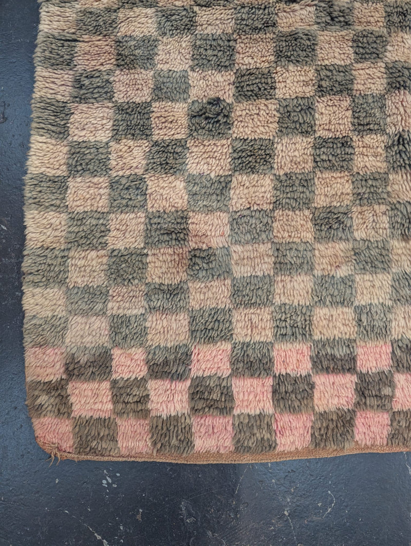 Checkerboard Antique Azilal Rug RUAZ014