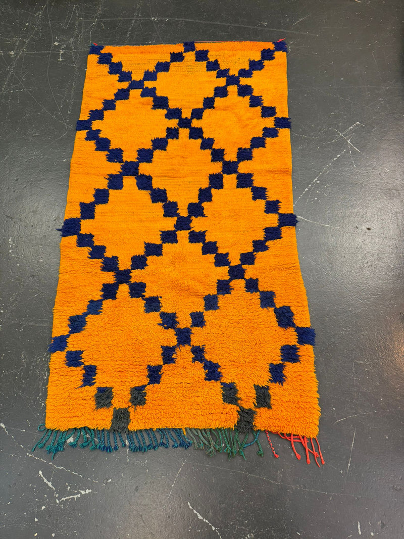 BOR001 - Late 80's wool Beni Ourain Rug