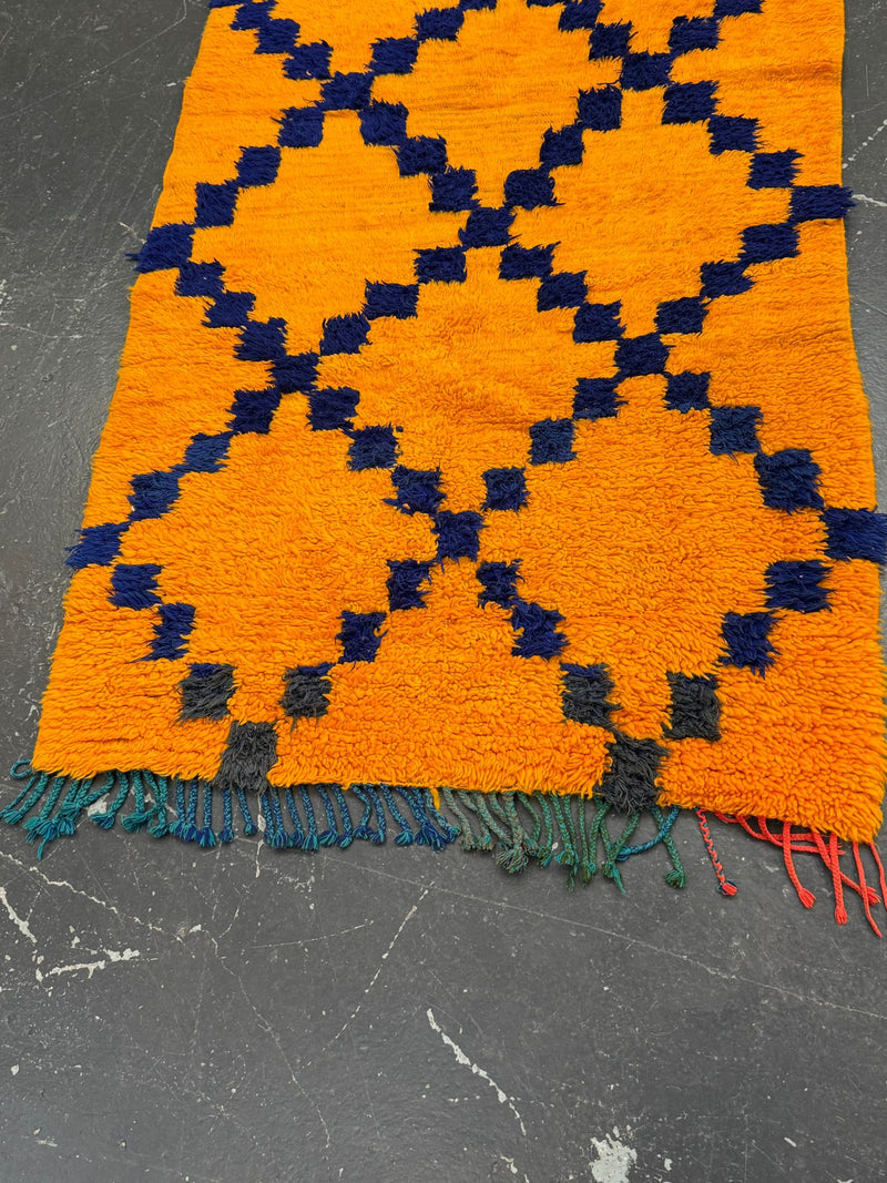 BOR001 - Late 80's wool Beni Ourain Rug