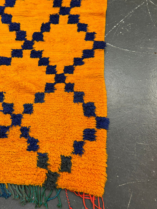 BOR001 - Late 80's wool Beni Ourain Rug