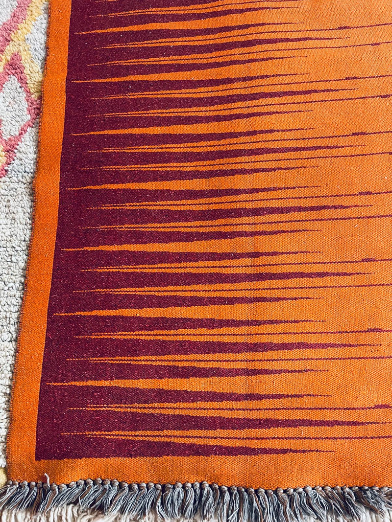 Red Tiger | Textured Wool Rug - RUP 108