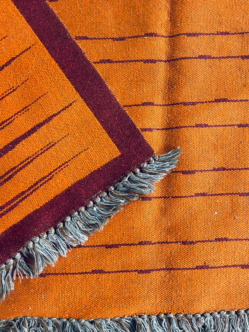 Red Tiger | Textured Wool Rug - RUP 108