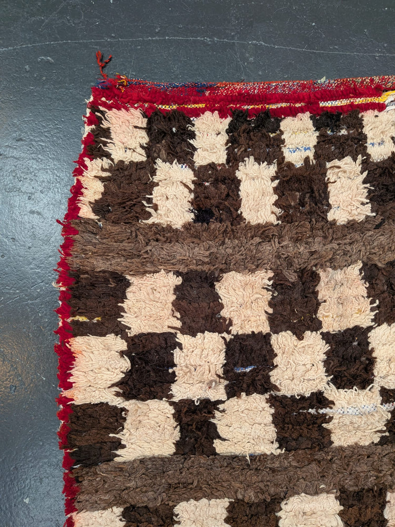 ‘Mel’ Boucherouite & Beni Ourain Blended Rug RUBT007