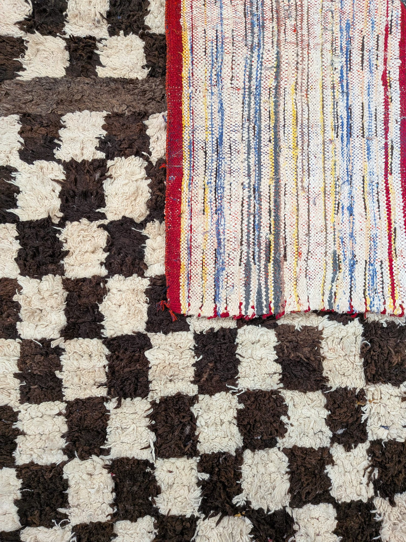 ‘Mel’ Boucherouite & Beni Ourain Blended Rug RUBT007