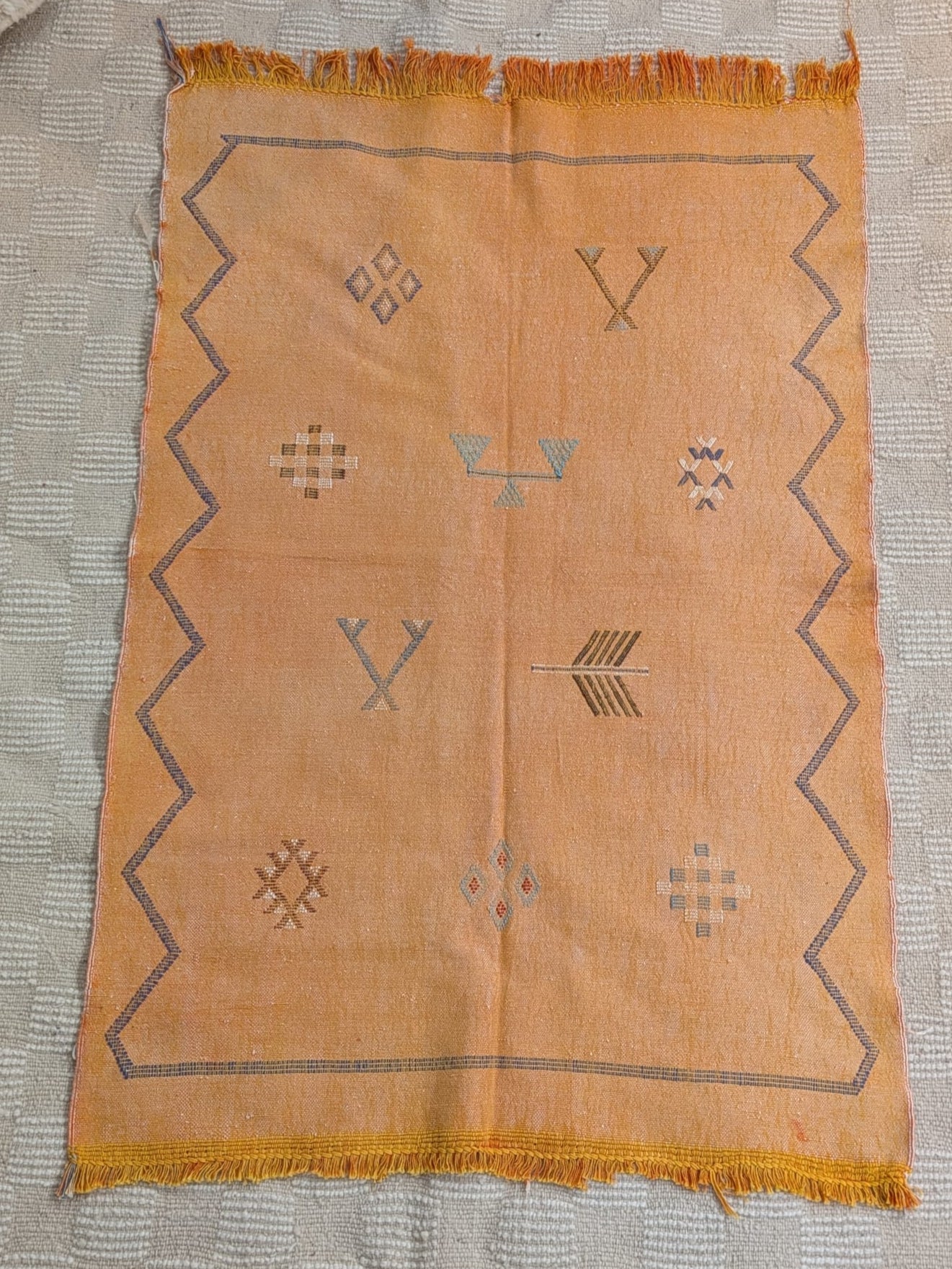 Orange Cactus Silk Rug RUCS007