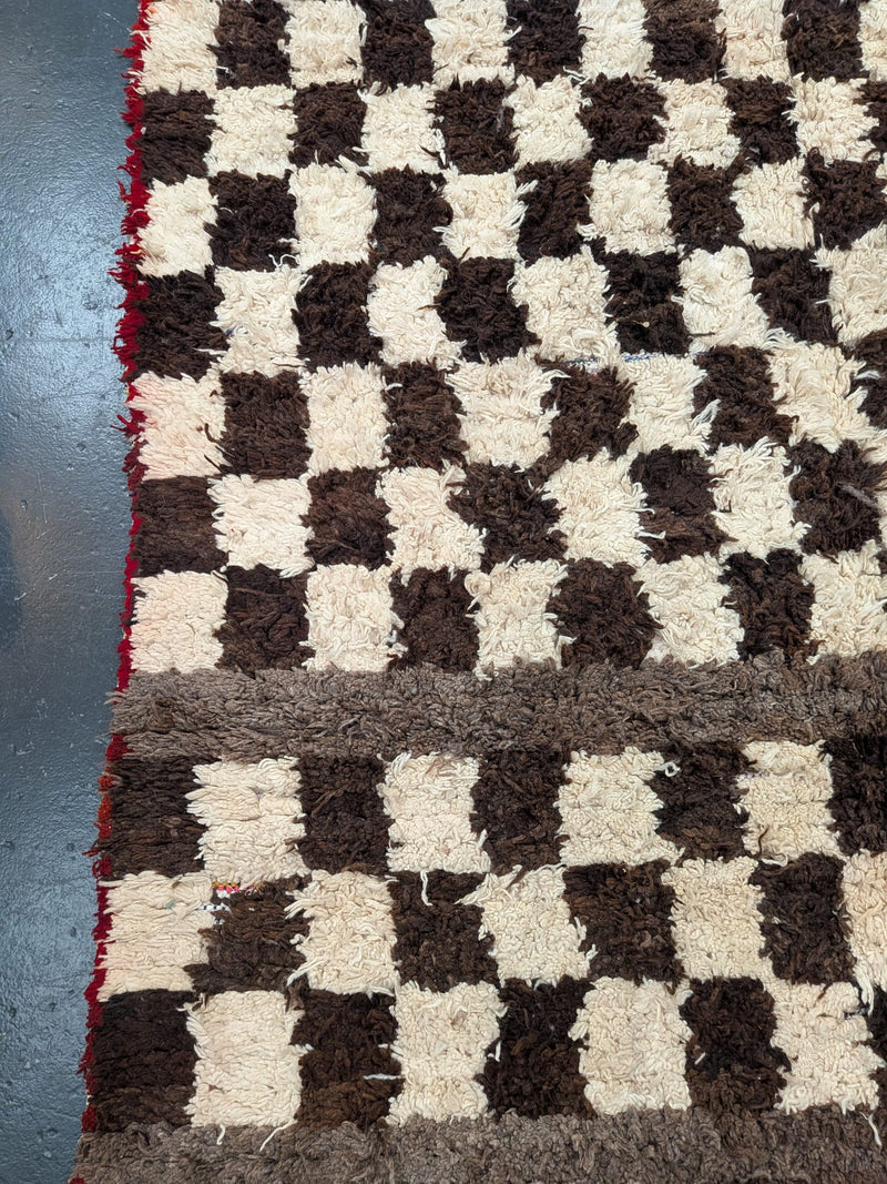 ‘Mel’ Boucherouite & Beni Ourain Blended Rug RUBT007