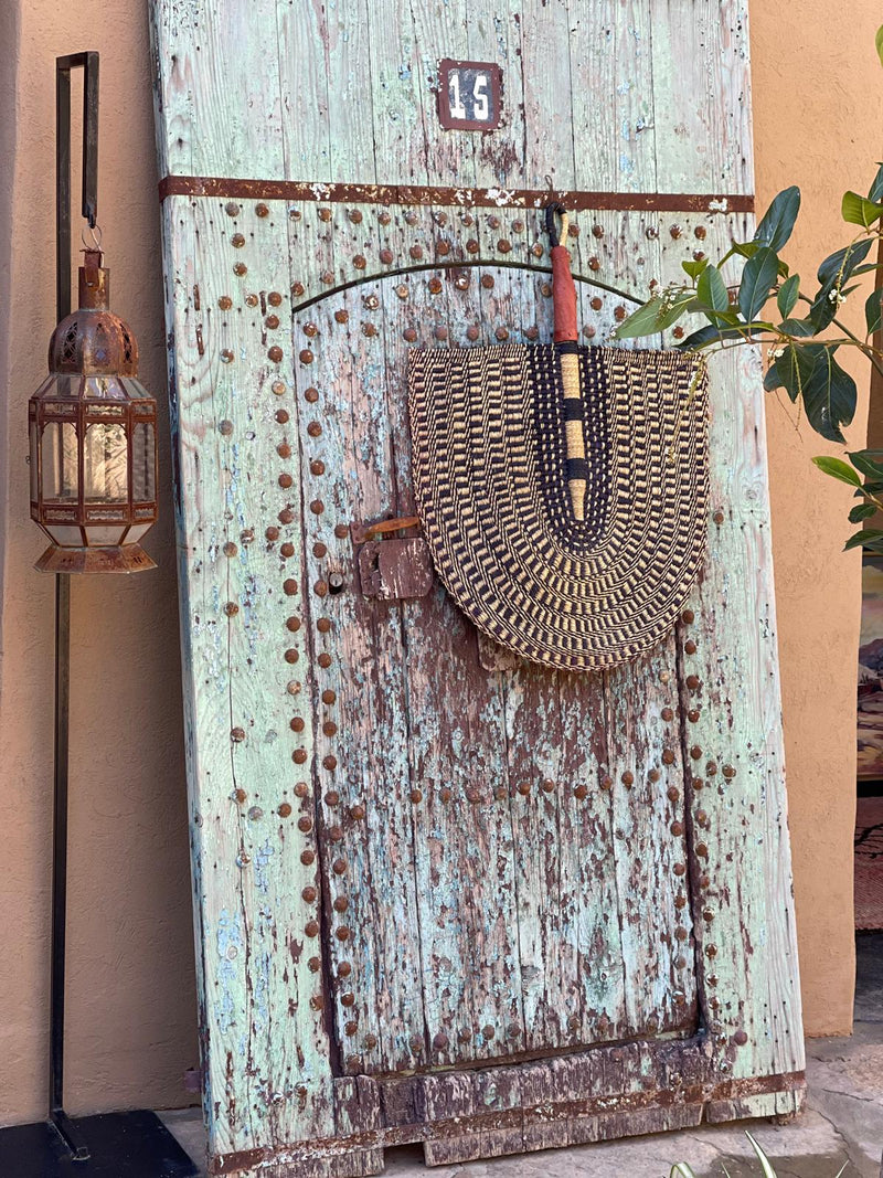 Handwoven Super Size Statement Fan HWFN001