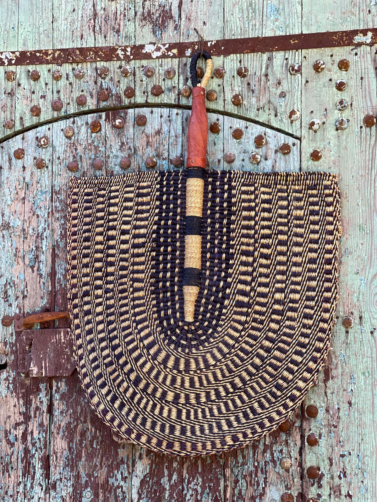 Handwoven Super Size Statement Fan HWFN001