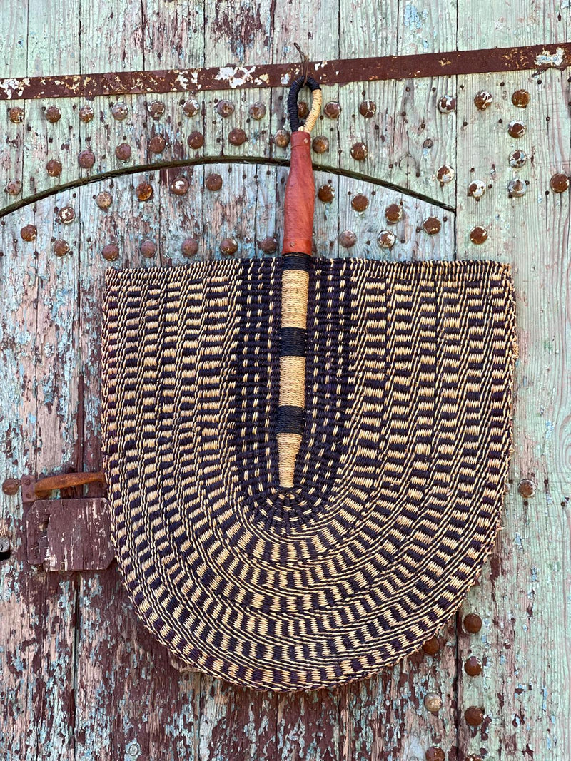 Handwoven Super Size Statement Fan HWFN001