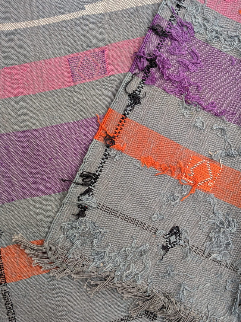 French Grey Cactus Silk Rug RUCS006