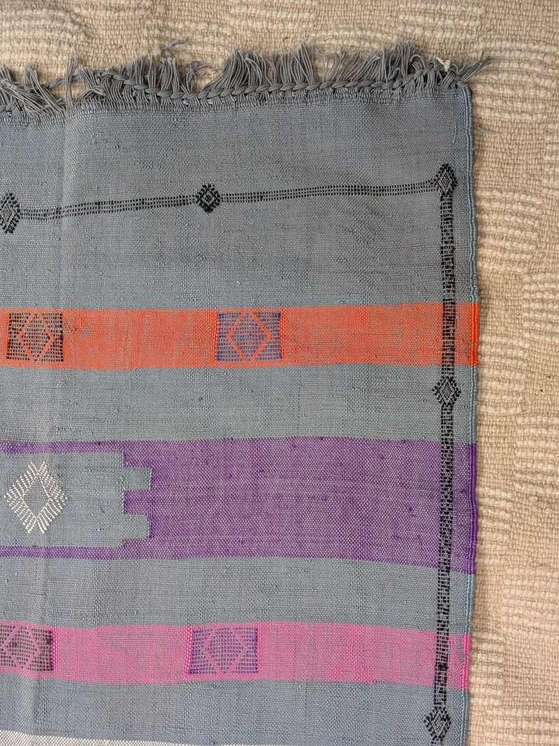 French Grey Cactus Silk Rug RUCS006